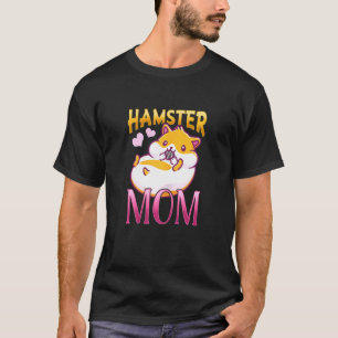 Womens Cute Hamster Loving Mum Animal Heart Owner T-Shirt