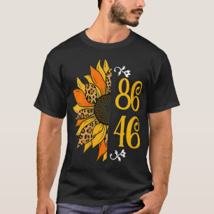 Womens cute Impeach sunflower 86VNeck T-Shirt