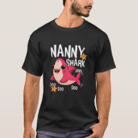 Womens Cute Kawaii Shark Nanny Mom Mama Mommy Moth