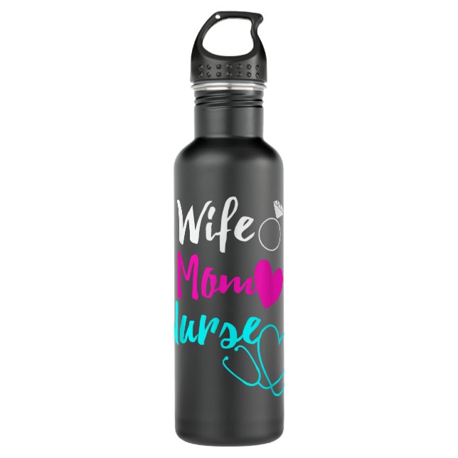 Womens Cute Miss Ms. Mrs. Dr. Phd Md Medicine Scho 710 Ml Water Bottle (Front)