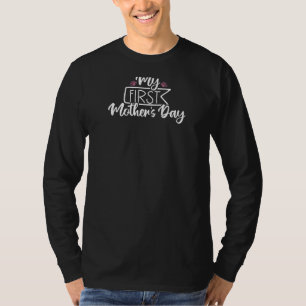 Womens Cute My First Mother's Day Celebration For T-Shirt
