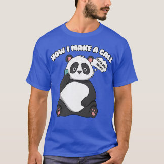 Womens Cute Panda Bear Premium 2059  T-Shirt
