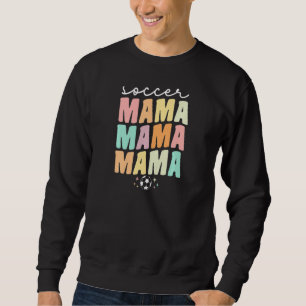 Womens Cute Proud Soccer Mama Mom For Women Retro Sweatshirt