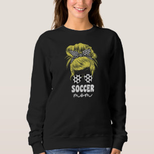 Womens Cute Proud Soccer Mom Mama For Women Blond Sweatshirt