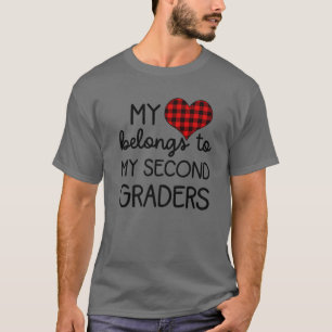 Womens Cute Sweet Valentines Day For 2Nd Grade Tea T-Shirt