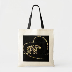 Womens Cute Trendy Mama Bear 5 Cubs Mum Cheetah Tote Bag