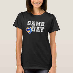 Womens Cute Volleyball Mum Friday Night Game Day T-Shirt