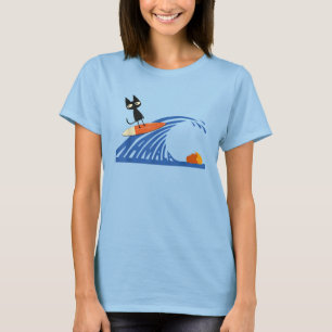 Womens Cute Wave of Blue Cats for Kamala 2024 T-Shirt
