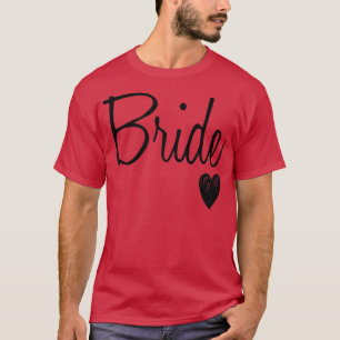 Womens Cute white Bride Bachelorette Party T-Shirt
