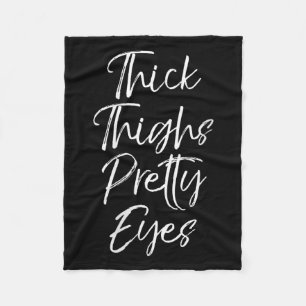 Womens Cute Workout Leg Day Quote Women's Thick Th Fleece Blanket