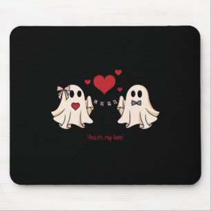 Womens Cute You're My Boo Ghost Cute Spooky Valent Mouse Mat