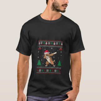 Womens Dabbing Field Spaniel Dog Santa Hat Boys Gi T-Shirt