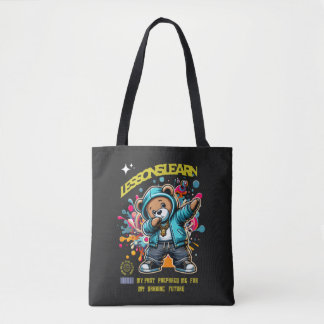 WOMEN'S DABBING FUTURE LESSONS LEARN TOTE BAG