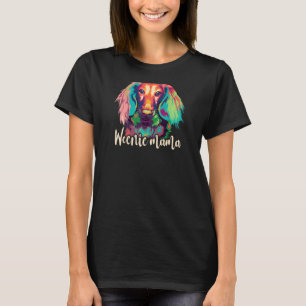 Womens Dachshund Mum Weenie Mama Womens Weiner D T-Shirt
