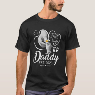 Womens Daddy 2023 Mother's Day First Time Daddy T-Shirt