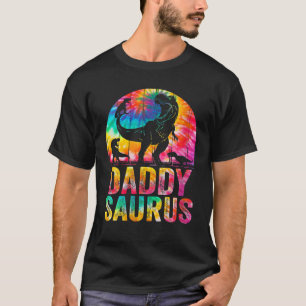 Womens Daddysaurus T Rex Dinosaur Daddy Saurus Fam T-Shirt