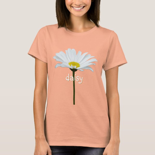 Women's Daisy T-shirt Organic Custom Daisy Shirt (Front)