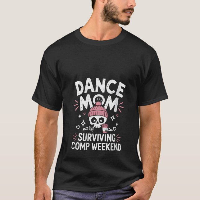 Womens Dance Mum Weekends Coffee Dance Comps V Nec T-Shirt (Front)
