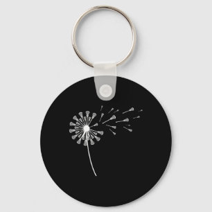 Womens Dandelion Lacrosse Stick Lax Clothes Girls Key Ring
