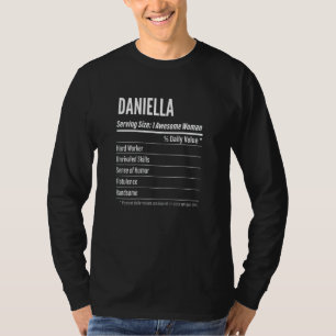 Womens Daniella Nutritional Facts Serving Size Ca T-Shirt