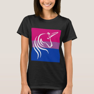 Women's Dark Unicorn Graphic Bi Pride T-Shirt
