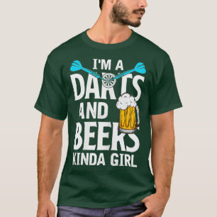 Womens Darts Shirt Beer Dart Player Girl Mothers