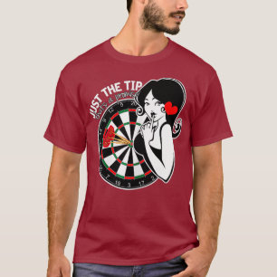 Womens Darts Tipping Waitress Tip Dartboard T-Shirt
