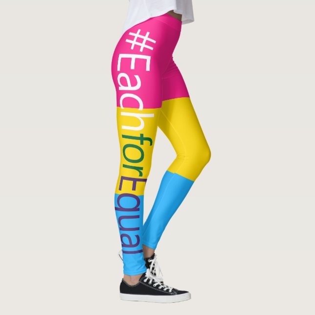 Women's Day 2020 Each for Equal Pansexual Pride Leggings (Right)