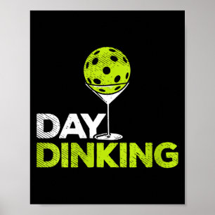 Womens day dinking pickleball funny pickle ball poster