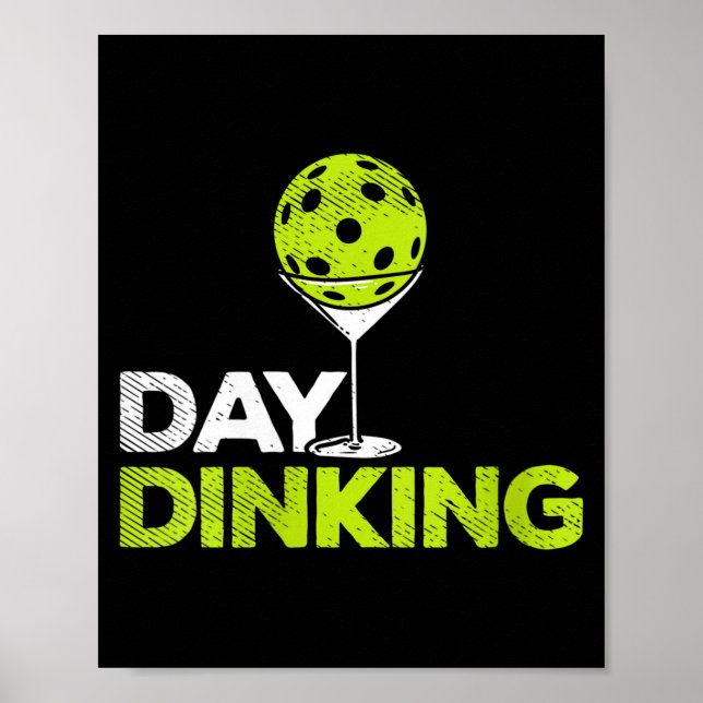 Womens day dinking pickleball funny pickle ball poster (Front)