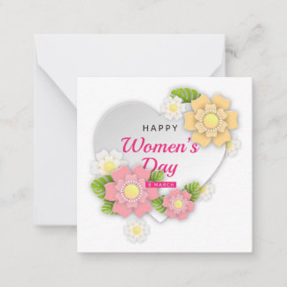 Women's Day Floral Card