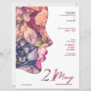 Women's Day invitation flyer