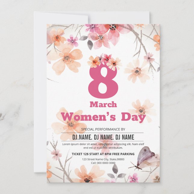 Womens Day Invitation Flyer (Front)