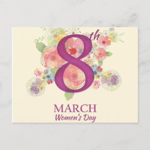 Women's Day, March 8th Postcard