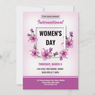 Women's Day Party Invitation Flyer