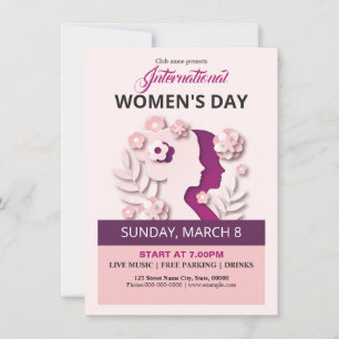 Womens Day Party Invitation Flyer