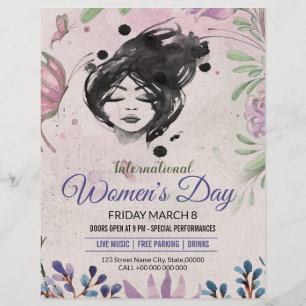 Womens Day Party Invitation Flyer