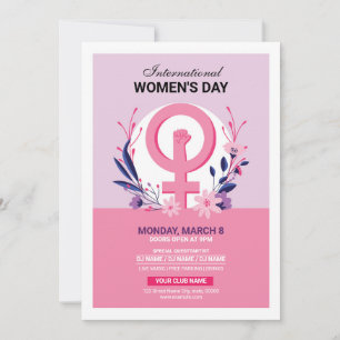 Women's Day Party Invitation Template