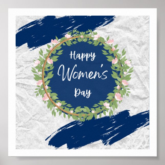 Women's day Theme cute Design Poster (Front)