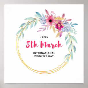 Women's day Theme cute Design Poster