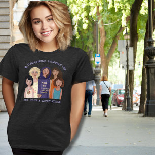 Women's Day Women Portraits Dark Tri-Blend Shirt