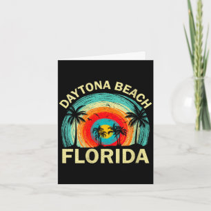 Women's daytona beach florida retro summer card