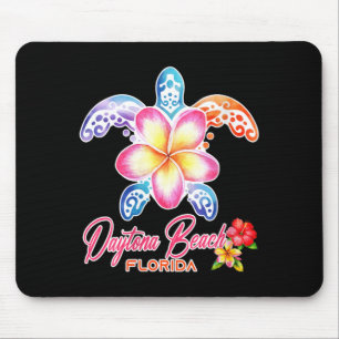 Womens Daytona Beach Sea Turtle Plumeria Florida Mouse Mat