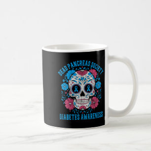 Womens Dead Pancreas Society Diabetes Awareness V- Coffee Mug
