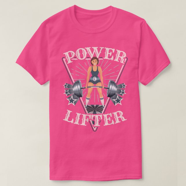 Womens Deadlift   Powerlifting s  Power Lifter  T-Shirt (Design Front)