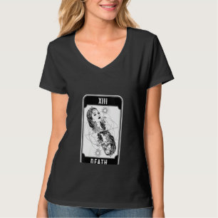 Womens Death Tarot Card Witchcraft Woman Turning T T-Shirt