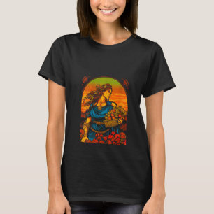 Womens Demeter Greek Mythology Goddess Harvester V T-Shirt