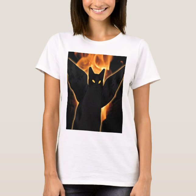Women's Demon Cat Shirt (Front)