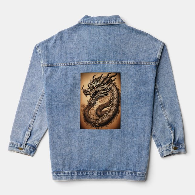 Women's Denim Designed Jacket (Jean Jacket) (Back)