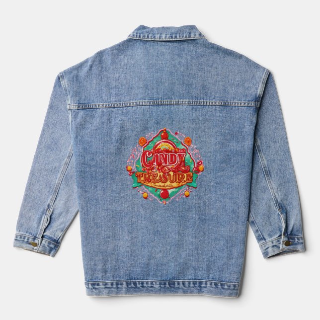 Women's Denim Jacket (Jean Jacket) This custom wom (Back)